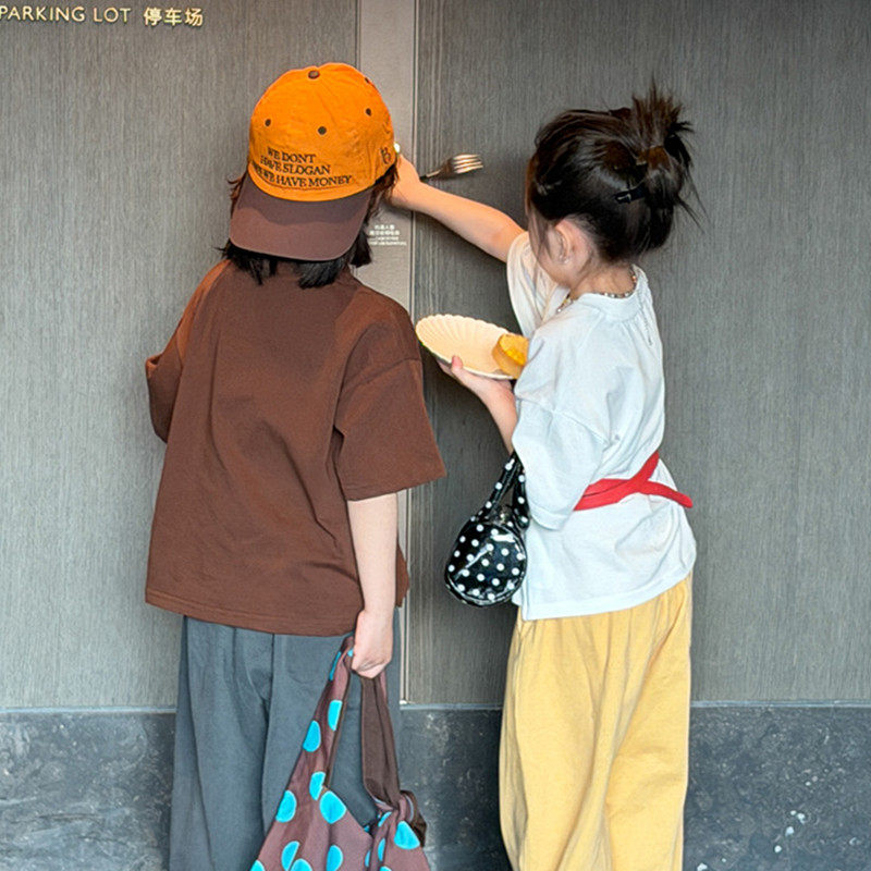 儿童卡通老鼠印花短袖春季新品韩系男女童休闲宽松圆领T恤上衣潮,淘宝优惠券,粉丝福利购,淘宝优惠卷