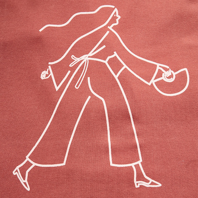 睡衣女秋纯棉长袖潮流双排扣家居服睡袍浴袍2018新款带腰带纯色