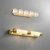 FULL COPPER AMERICAN MIRROR FRONT LIGHT LED TOILET SPECIAL MIRROR CABINET BATHROOM LIGHT MAKEUP TABLE LAMP WASH AND DRESSER WALL LAMP