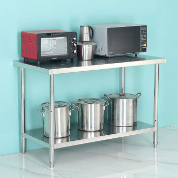 ເຮືອນຄົວສະແຕນເລດ shelf corner table multi-layer 03 work home multi-functional vegetables straight cutting board load table stove ຜັກ