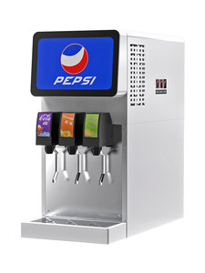 lecon/乐创 可乐机商用小型果汁冷饮机 自助饮料机汉堡炸鸡店设备