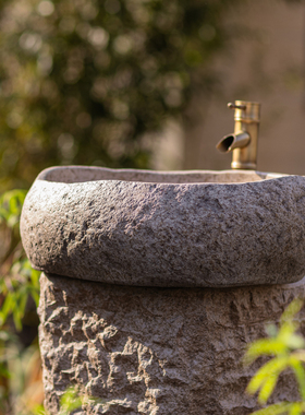 仿石洗手盆复古台上盆庭院花园水