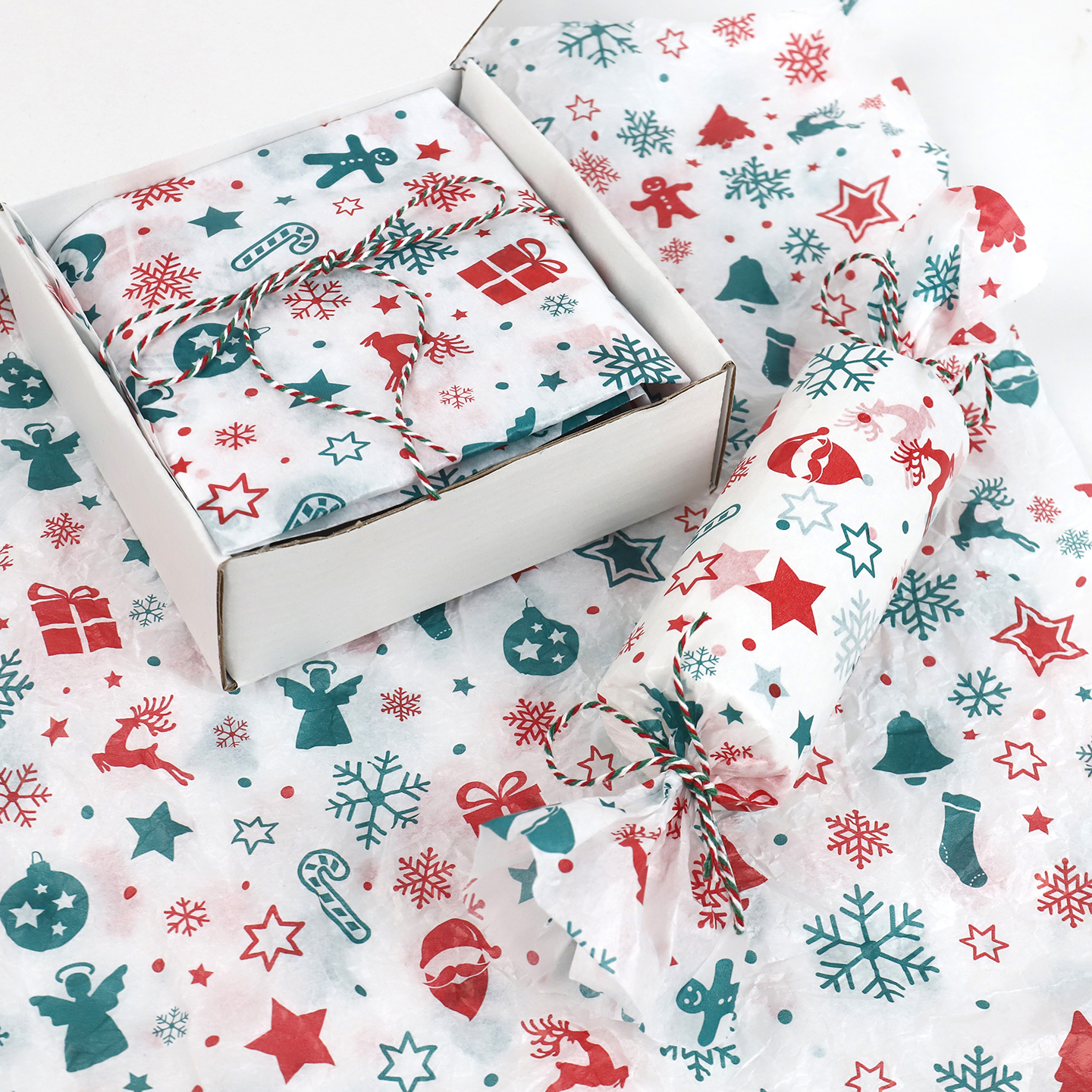 圣诞雪梨纸内衬包装纸花店苹果包花圣诞节平安夜花艺包装纸资材 - 图2