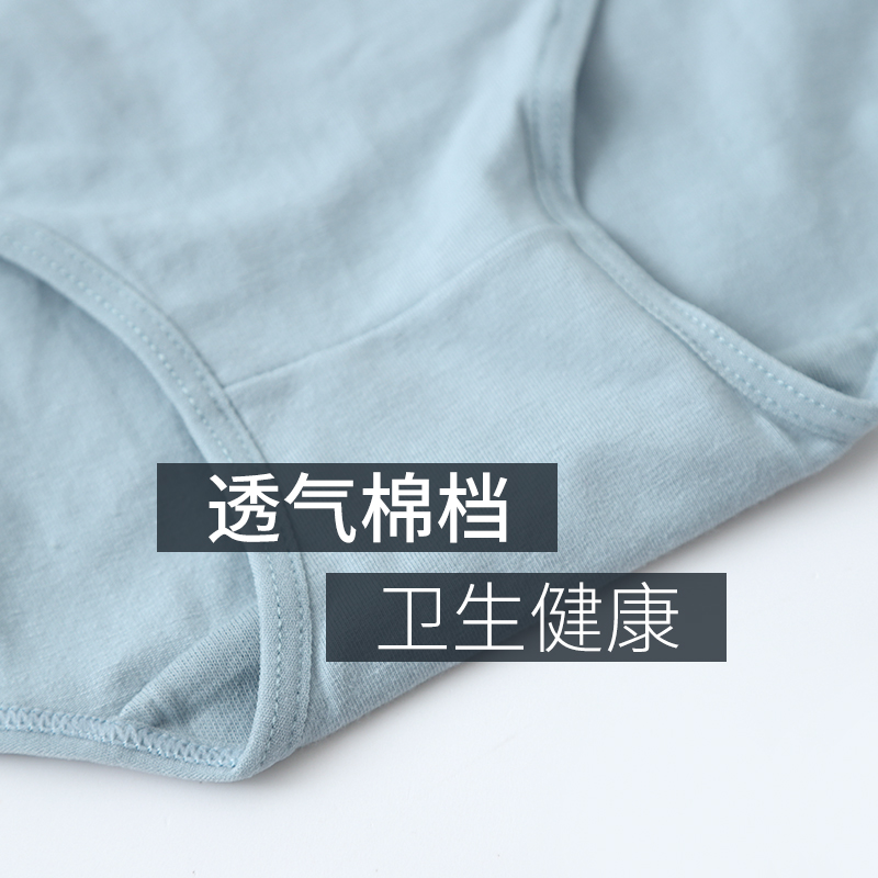 条装内裤女纯棉中腰无痕少女纯色宅小惑透气三角裤全棉姓感底裤 3 条装内裤女纯棉中腰无痕少女纯色宅小惑透气三角裤全棉姓感底裤 3