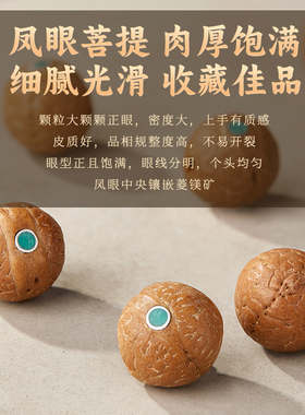 正品凤眼菩提手串男士文玩女黄皮