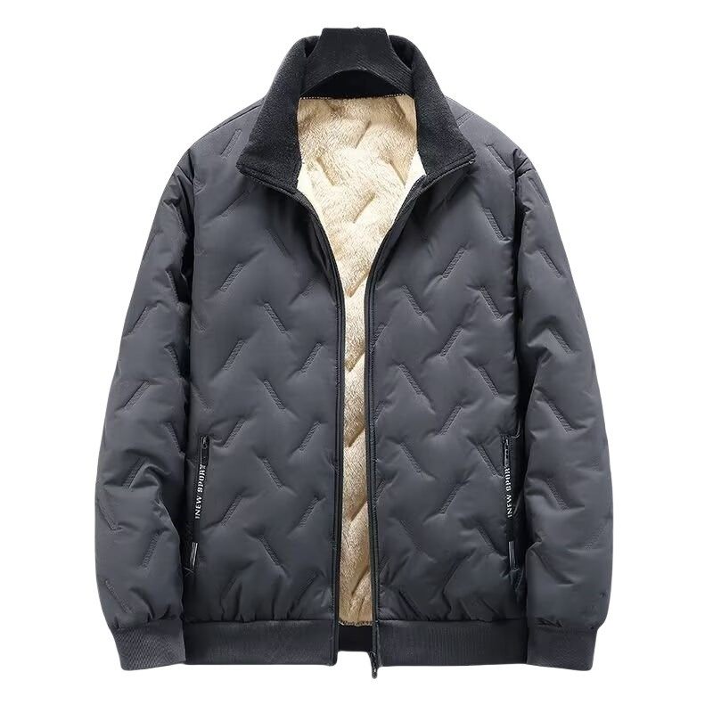 外贸出口订单秋冬季羊羔绒夹克外套男士加绒加厚立领棉袄大码棉服,淘宝优惠券,粉丝福利购,淘宝优惠卷
