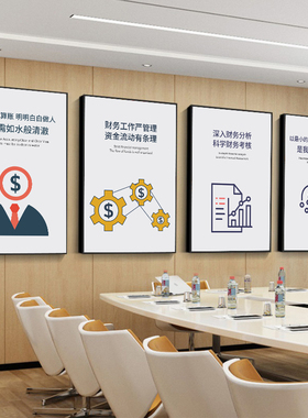 财务室挂画财会公司企业文化标语
