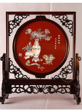 扬州漆器客厅桌面摆件