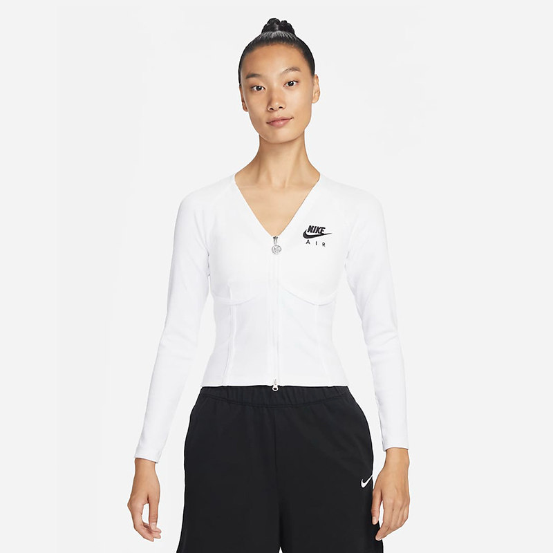 NIKE耐克短款瑜伽服女子新款舒适拉链紧身修身长袖鱼骨上衣FD2377,淘宝优惠券,粉丝福利购,淘宝优惠卷