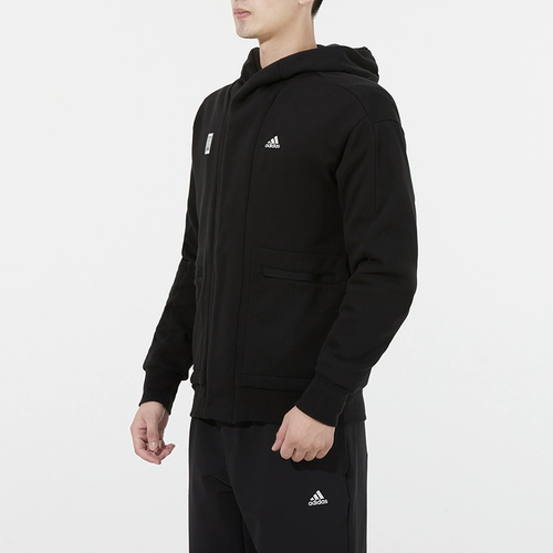Adidas, мужская куртка, весенняя толстовка с капюшоном, спортивный костюм для тренировок, 2022, тренд сезона, для бега