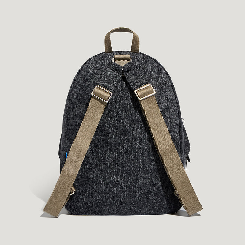 Adidas Adidas clover neutral street style sports washed denim backpack school bag KX0569