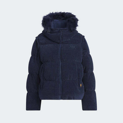 adidas阿迪达斯三叶草连帽外套面包服可拆卸肩袖女子羽绒服KS8491 - 图3