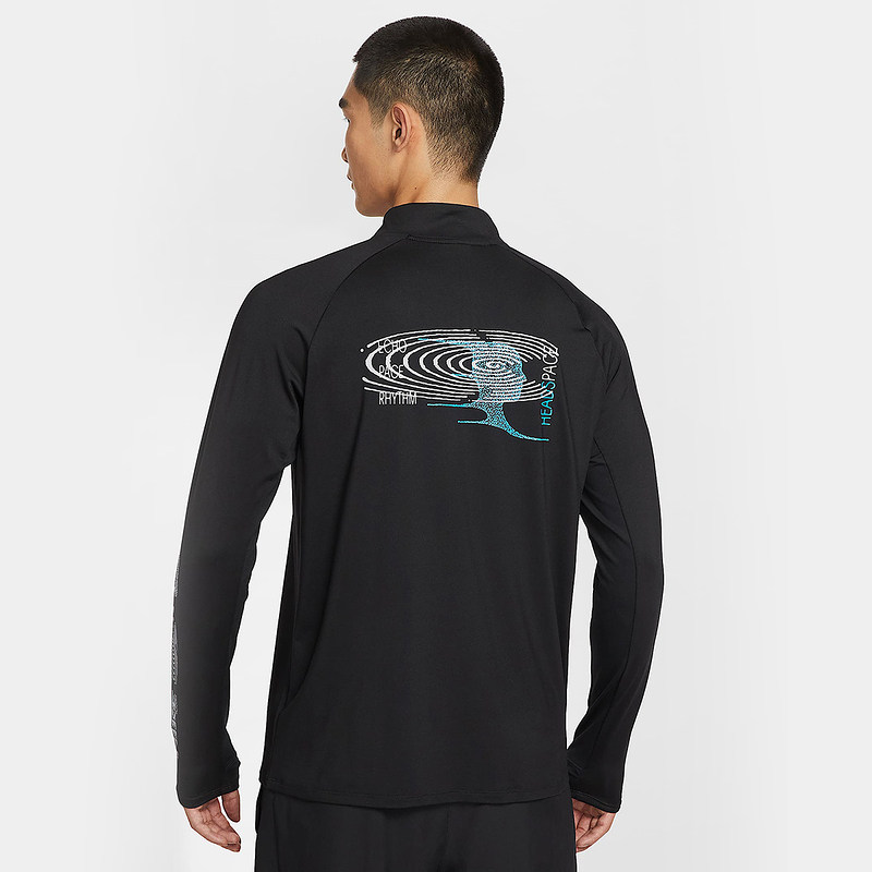 耐克男长袖T恤针织衫透气跑步上衣套头半拉链打底衫IM7429-010,淘宝优惠券,粉丝福利购,淘宝优惠卷