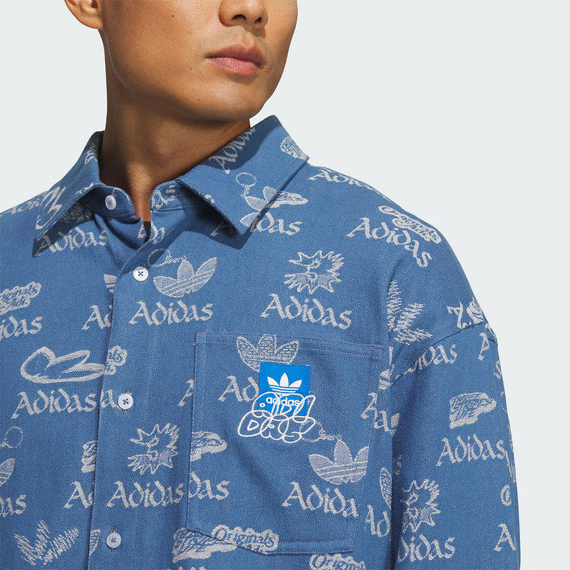 阿迪达斯三叶草外套男子春夏新款运动休闲长袖衬衫宽松JN1662,淘宝优惠券,粉丝福利购,淘宝优惠卷