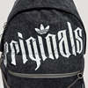 Adidas Adidas clover neutral street style sports washed denim backpack school bag KX0569