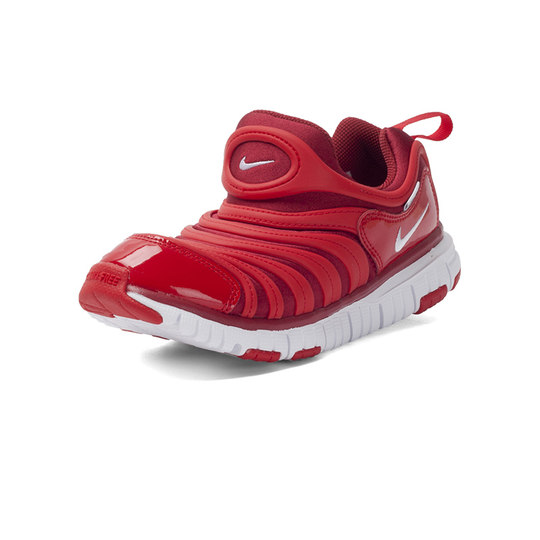 Nike Nike children's shoes lightweight sports casual shoes bright red New Year's caterpillar shoes 343738-621