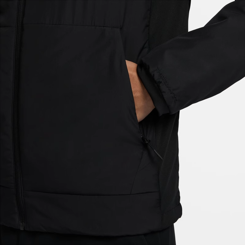 耐克棉服男THERMA-FIT冬连帽保暖休闲运动棉衣夹克外套FB7545-010,淘宝优惠券,粉丝福利购,淘宝优惠卷