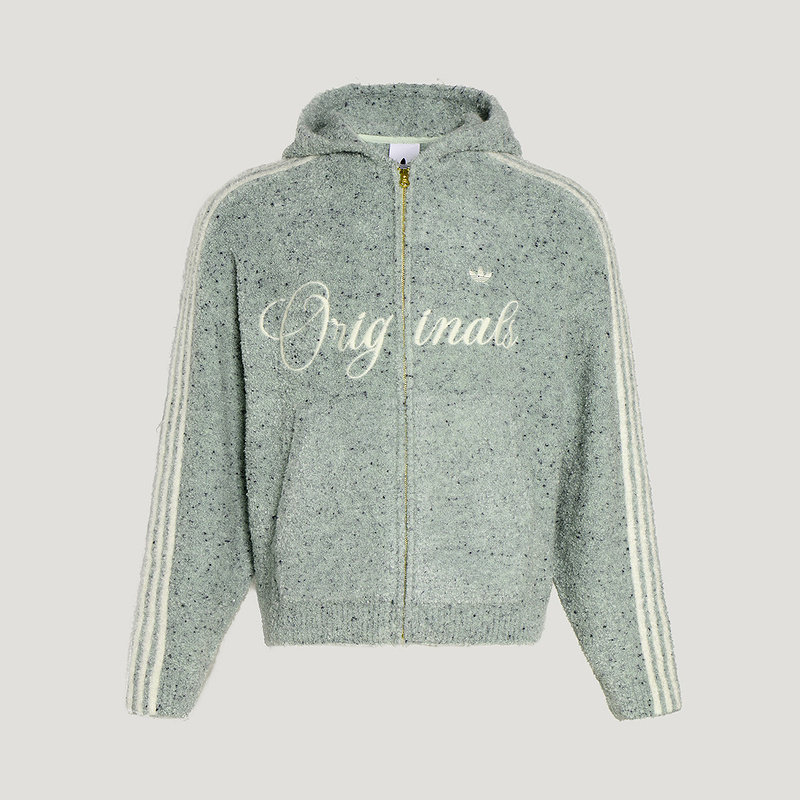 阿迪达斯三叶草新年款外套26新款男女针织绒面运动连帽夹克KT0717,淘宝优惠券,粉丝福利购,淘宝优惠卷