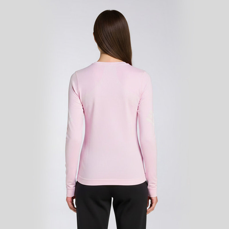 adidas阿迪达斯女大童粉色修身T恤健身运动2026春长袖上衣 KG5968,淘宝优惠券,粉丝福利购,淘宝优惠卷