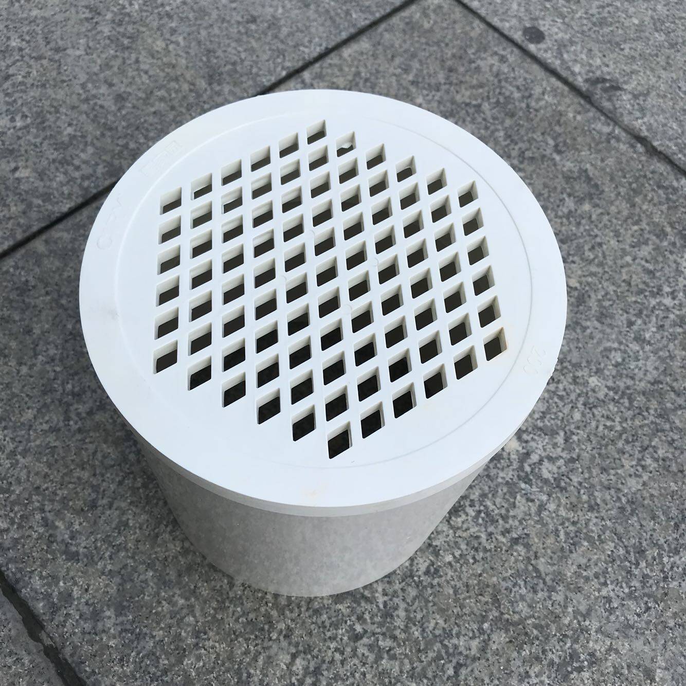 pvc排水管直落式加厚内插地漏 8寸过滤网塞网片一体地漏200mm国标