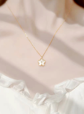 原创设计女纯银樱花四叶草四叶草