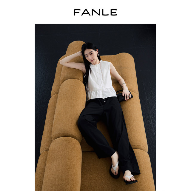 ໂສ້ງກະໂປງ FANLE STUDIOS ໃນຊ່ວງລຶະເບິ່ງຮ້ອນ ໂສ້ງຂາສັ້ນບາງເບົາບາງເບົາ ຕ້ານການຊຶມເສົ້າ ຕ້ານຮອຍຫ່ຽວຍ່ອງ