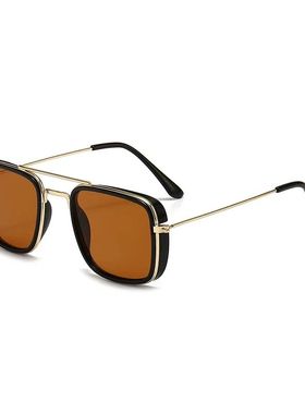 Fashion Sunglasses European and American Metal Small Square