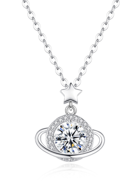 925银星球项链女轻奢小众设计感高级锁骨链送女友闺蜜生日礼物