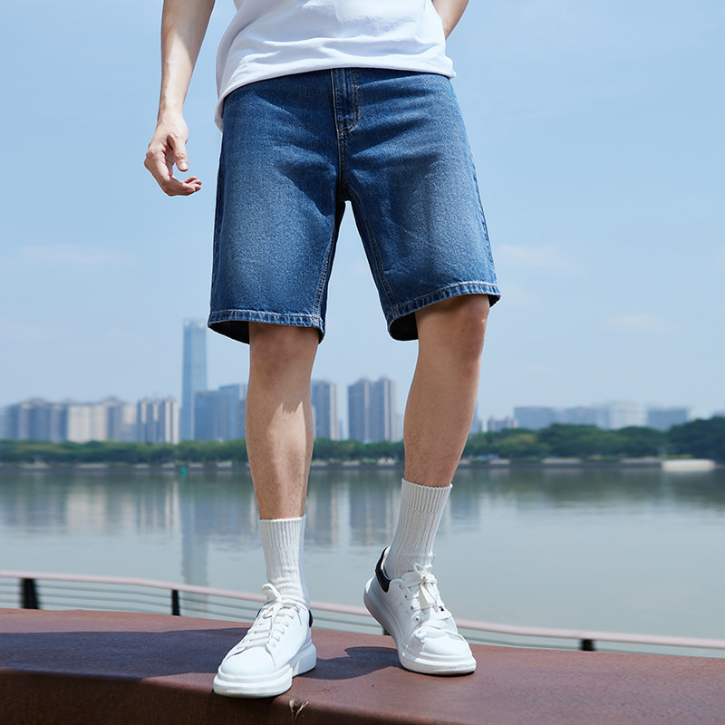 a21男装短裤2022夏季纯棉牛仔裤 a21牛仔裤