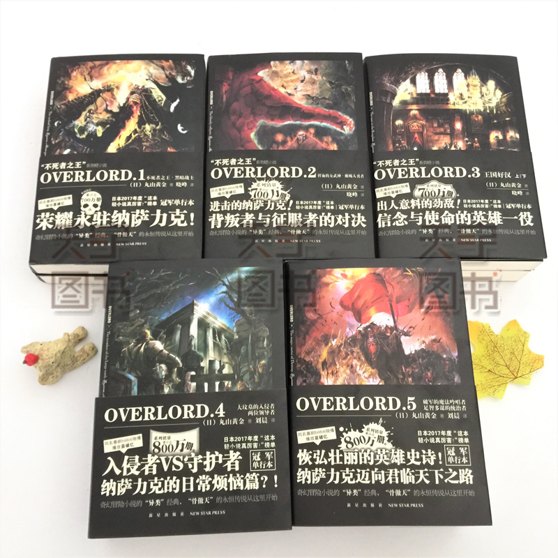 全套18册 不死者之王小说+完全设定集 骨王overlord小说1-8卷共16册 +资料集2册 overload14二次元动漫轻小说非电子 书 非台版15 6 - 图2