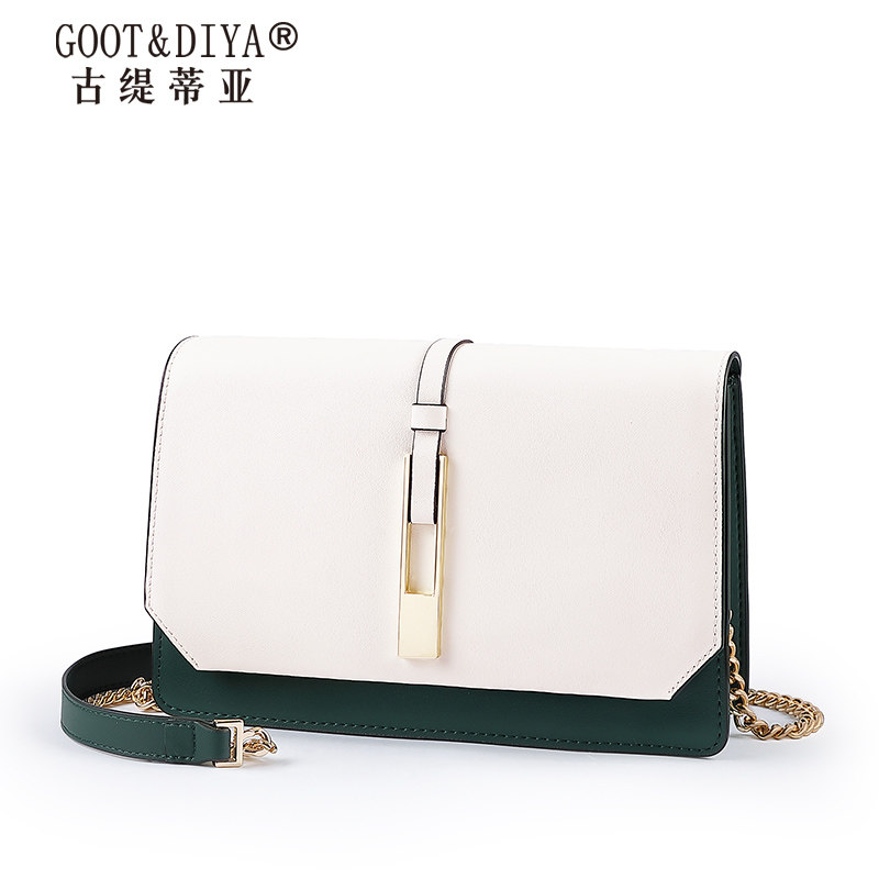 真皮2020新款夏季时尚百搭斜挎小包 古缇蒂亚女士包袋