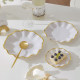 European style gold-edged ceramic plate dessert snack plate