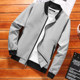 Spring and autumn men's jacket Korean pure color short trench coat trendy slim leisure youth coat men's baseball clothes