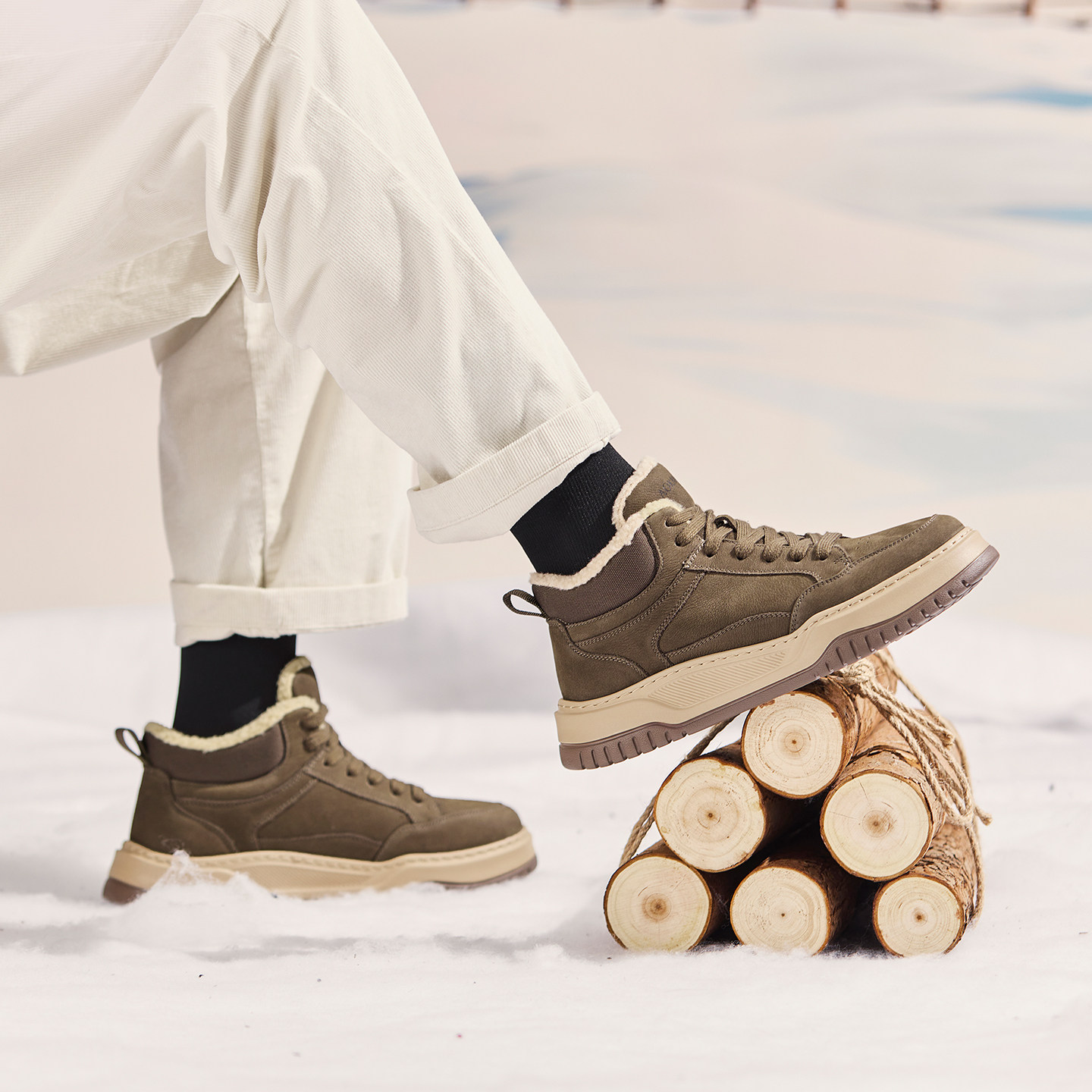 奥康 男鞋2025冬季新款加绒保暖舒适户外鞋时尚百搭休闲鞋,淘宝优惠券,粉丝福利购,淘宝优惠卷