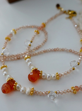 淡水珍珠项链小迷人多巴胺锁骨链