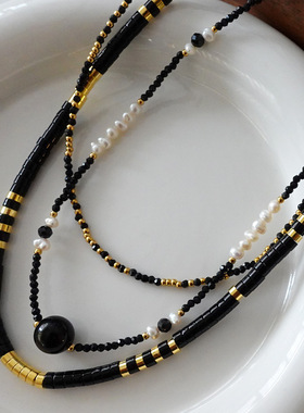 暗黑系黑玛瑙小迷人天然石