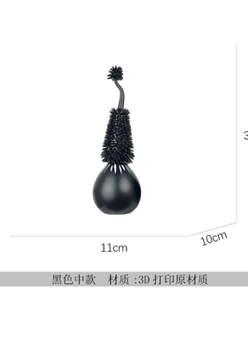 现代简约创意黑白色3D打印摆件样板房售楼处玄关客厅书柜软装饰i.