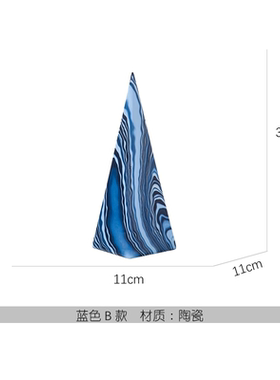 新中式风水纹塔形陶瓷百年摆件