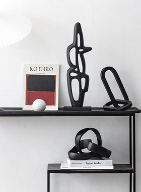 铝玄关不规则金属摆件装饰品几何