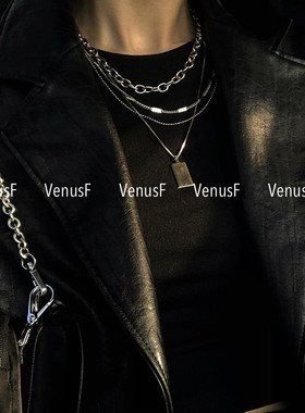 长短不掉色ins博主时髦项链情侣