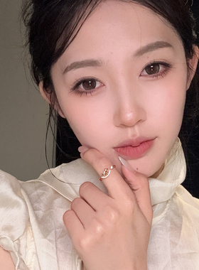 设计感金色木马戒指马年本命年