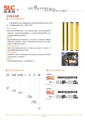 施莱格 SLC-LP系列安全光栅 15SLC0115-N08ELP/15SLC0115-N08RLP-图2