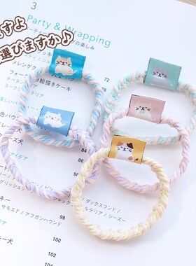 【发绳5只装】LIVHEART可爱猫头绳高弹皮筋扎头发圈丸子头饰
