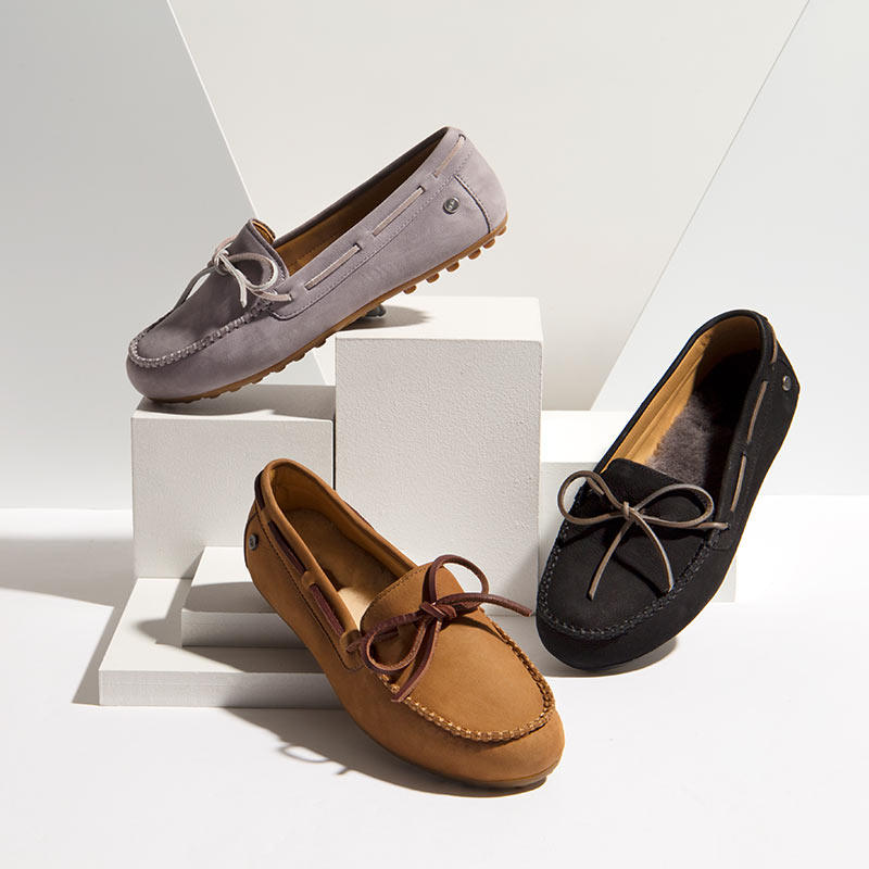 ugg2020春夏新款双蝴蝶结款鞋垫 UGG乐福鞋（豆豆鞋）