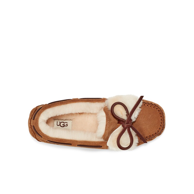 ugg2021秋冬便鞋双蝴蝶结款豆豆鞋 UGG乐福鞋（豆豆鞋）