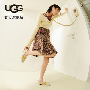 UGG2023春新款女士一脚蹬单鞋舒适通勤豆豆鞋休闲乐福鞋 1136890