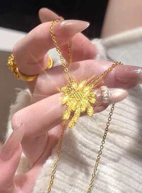 金店同款cnc碎冰烟花项链耳环套
