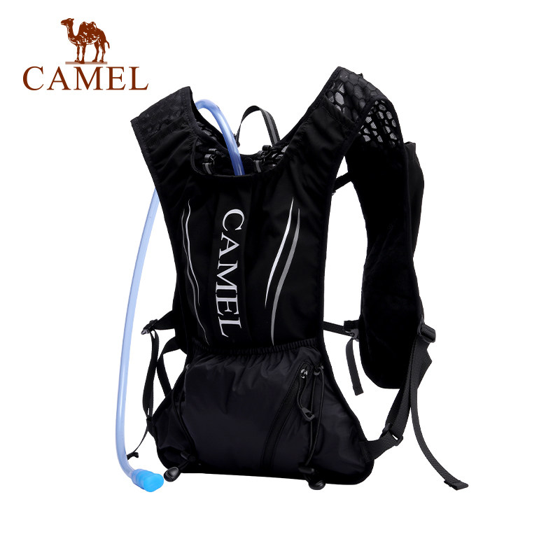 骆驼户外越野跑步男水袋运动双肩包 骆驼箱包双肩背包