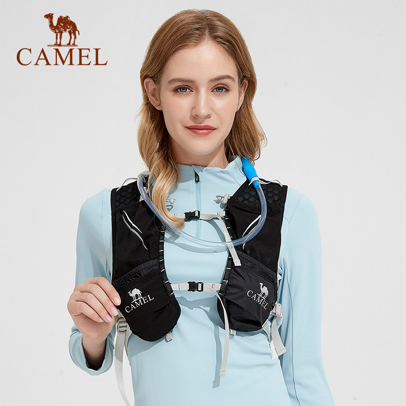 骆驼户外越野跑步男水袋运动双肩包 骆驼箱包双肩背包