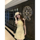 Le 19 RomanLand small fragrant tassel slim-fitting long skirt A-hem waist sleeveless wool dress